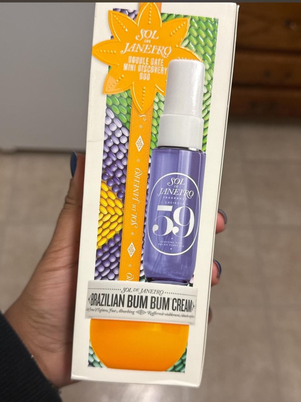 Mini Sol de Janeiro Brazilian Bum Bum Cream + 59 Body Mist Duo - Purple & Orange